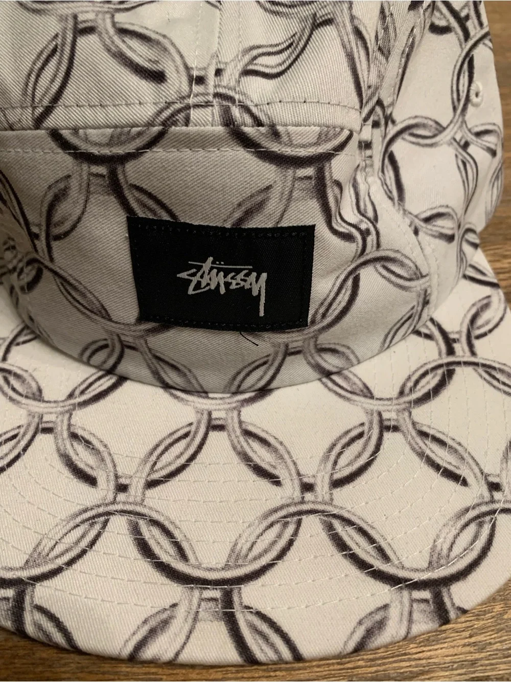 New Stussy White Chain Cap Baseball Yupoong Sample